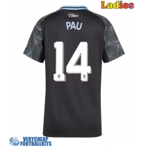 Aston Villa Pau Torres #14 Replica Away Shirt Ladies 2025-26 Short Sleeve